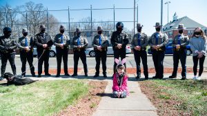 A special assignment -Three departments join to deliver Easter gifts