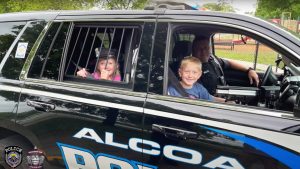 Elementary students become police officers for a day