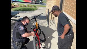 Michigan cop secures new bike for theft victim