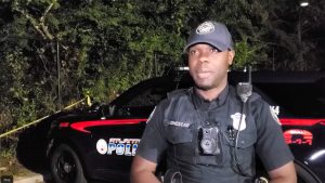 Atlanta police officer rescues driver stuck on train tracks after bridge crash