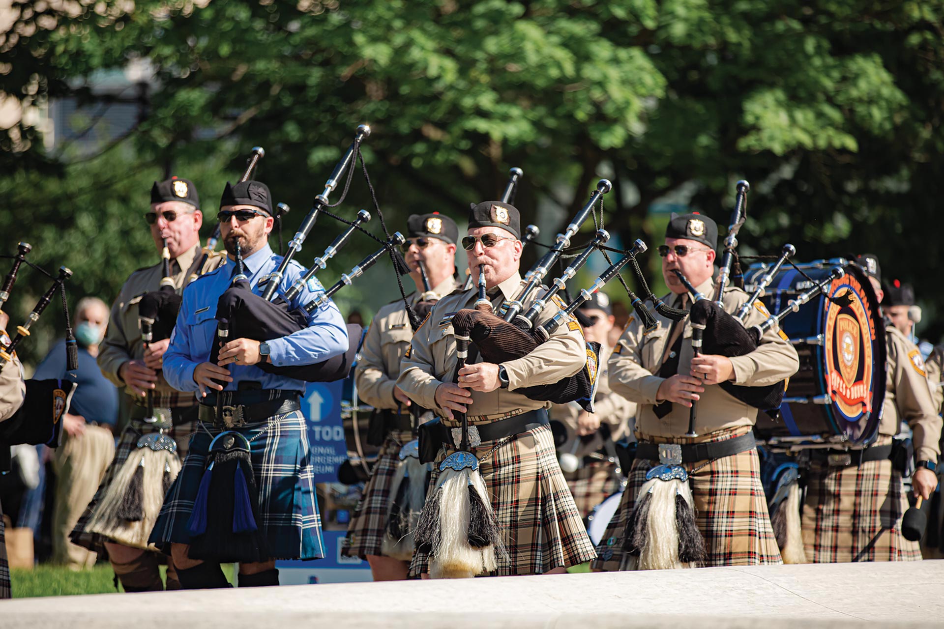 national-police-week-2022-4-bagpipers-perform-in-honor-of-the-fallen