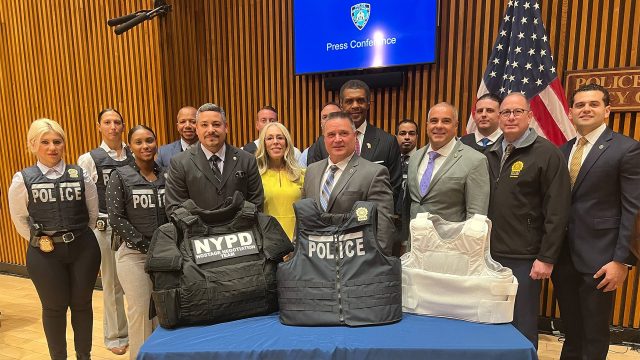 New York law enforcement organizations provide 1,100 lightweight bulletproof vests to detectives