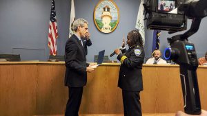 Evanston Police Department swears in first female police chief in its history
