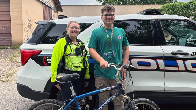 Act of kindness: Arkansas officer gifts a new bike to victim of hit-and-run incident