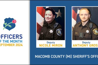 National Law Enforcement Officers Memorial Fund Announces September 2024 Officers of the Month